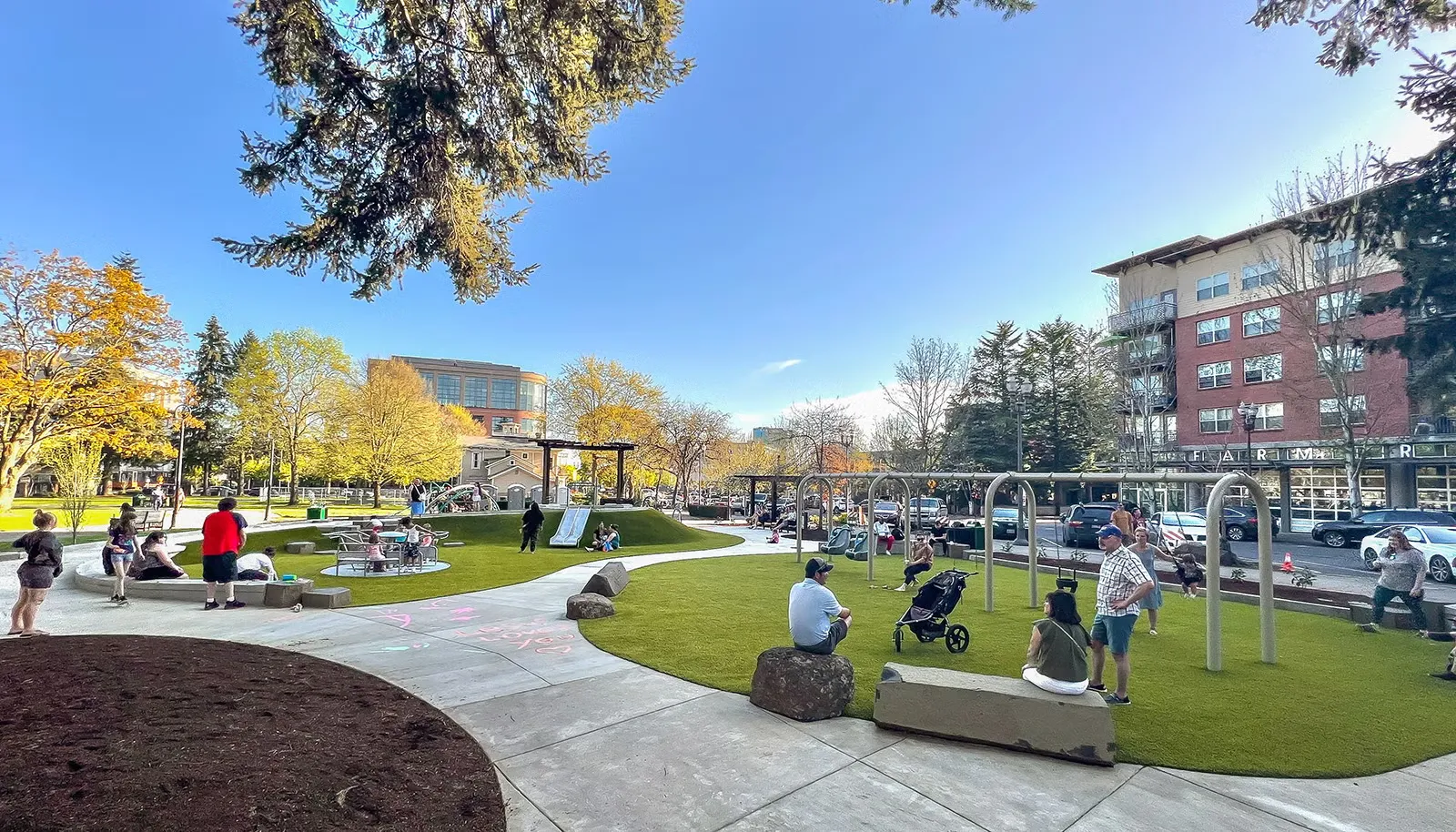 Esther Short Park & Playground in Minnehaha, WA